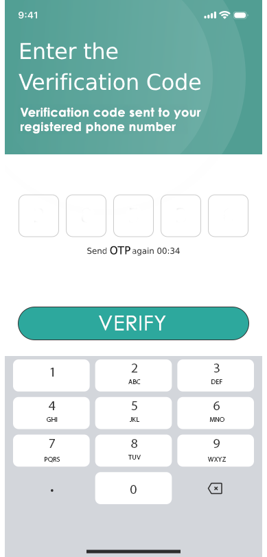 OTP Input Screen