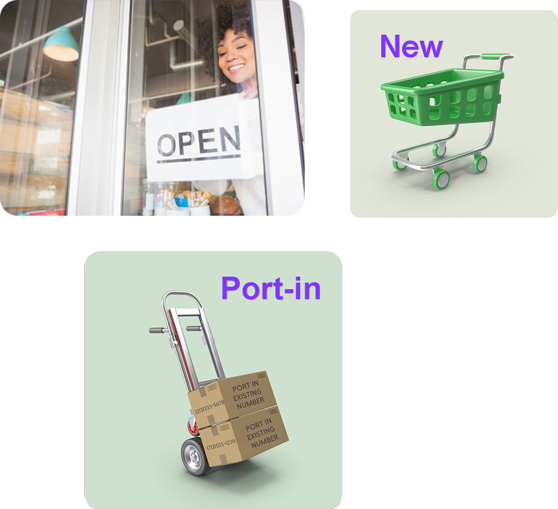 OneSuite Business local number buy new or port-in